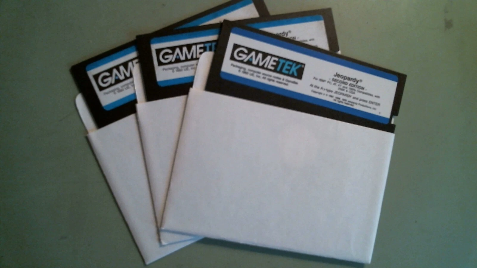 GameTek Jeopardy First Second and Sport editions 1992 - 5.25 floppy disks