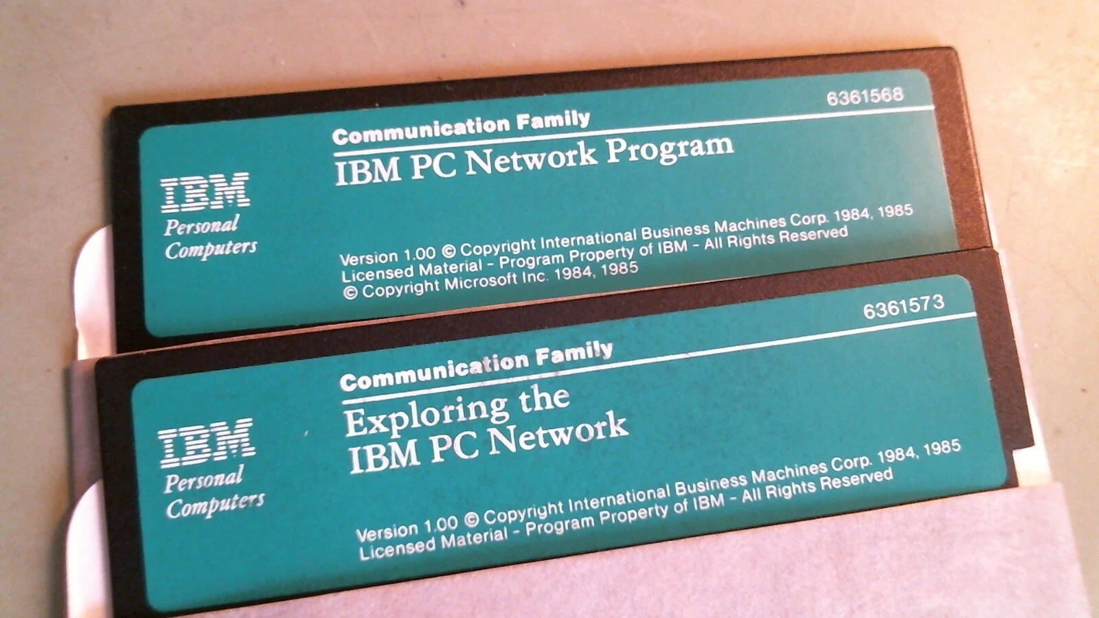 IBM Communication Family PC Network Program Ver 1.00 1984 85 - 5.25 floppy disks - image 3