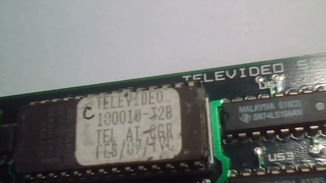 Televideo AT CGR High Res Graph 8Bit ISA Color Graphics 1987 vintage TeleCAT 286 - image 4