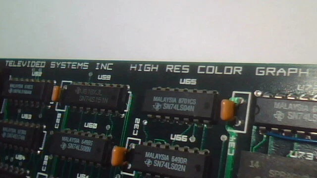 Televideo AT CGR High Res Graph 8Bit ISA Color Graphics 1987 vintage TeleCAT 286 - image 5