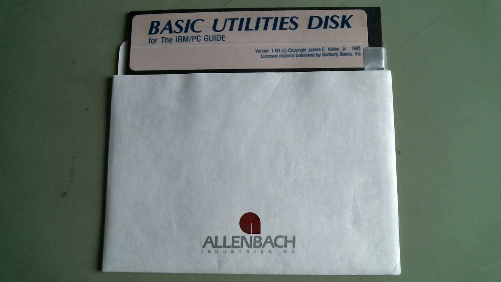 Basic Utilities Disk for IBM PC Guide Version 1.00 Kelley 1983 5.25 floppy disk