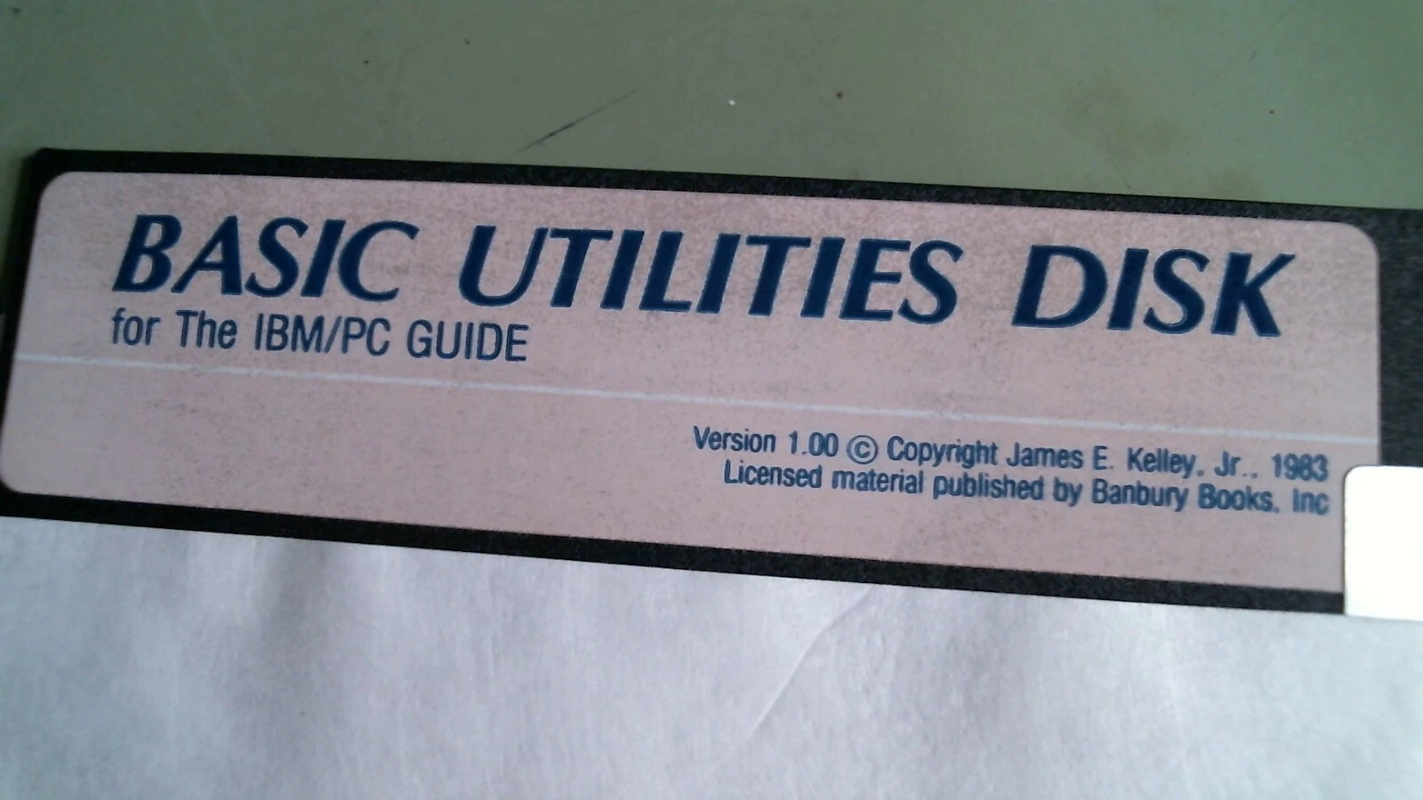 Basic Utilities Disk for IBM PC Guide Version 1.00 Kelley 1983 5.25 floppy disk - image 2