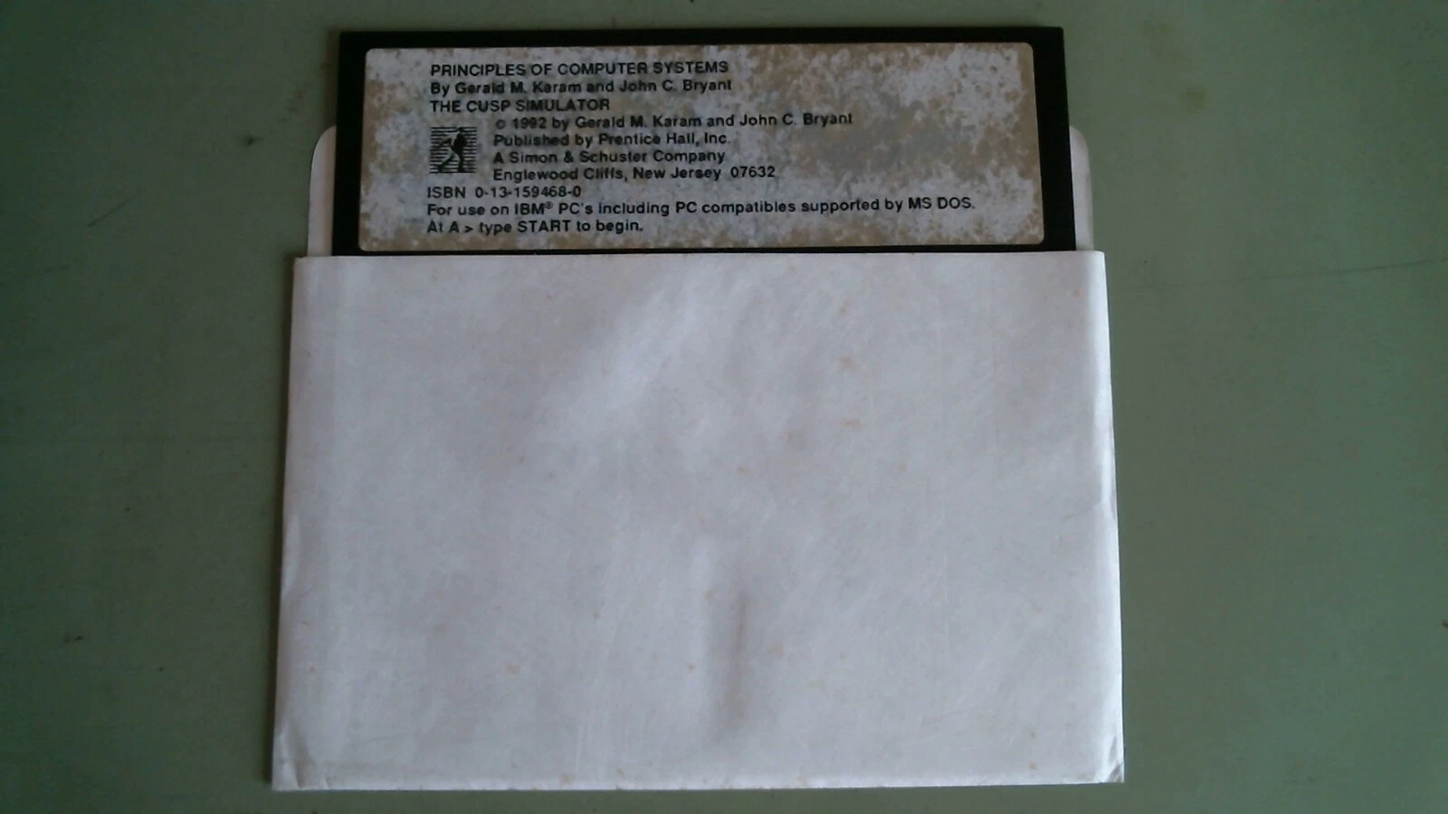 Principles of Computer Systems Karam and Bryant CUSP Prentice - 5.25 floppy disk