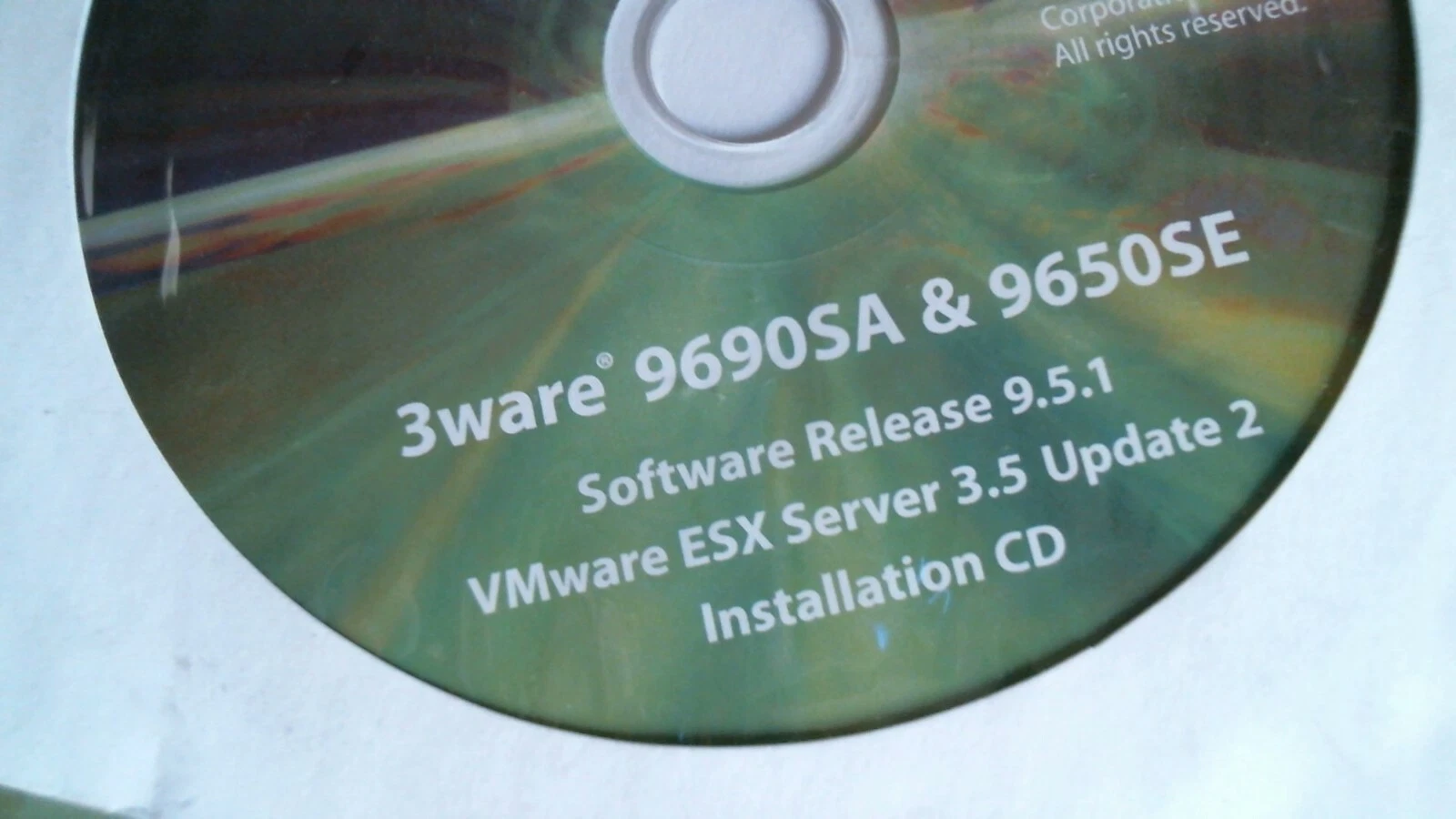 CD - AMCC Storage 3ware 9690SA 9650SE release 9.5.1 VMware ESX installation - image 2