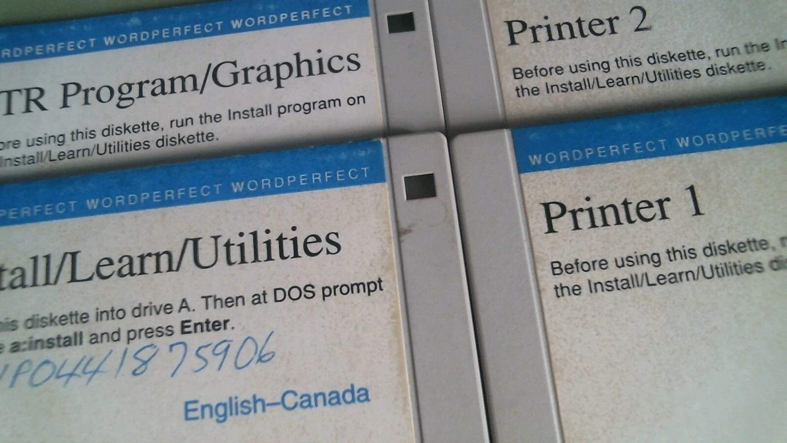WordPerfect Version 5.1 Program, Printer, Install, Utilities - 3.5 floppy disks - image 4