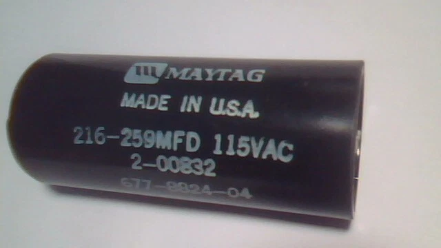 Maytag Garburator Food Waste Disposer FC10 - CAPACITOR 216-259MFD 677-8824-04 - image 2