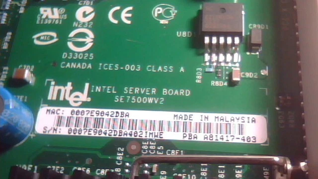 MOTHERBOARD Intel Server Board SE7500WV2 A81417-403 dual XEON Socket604 - image 4