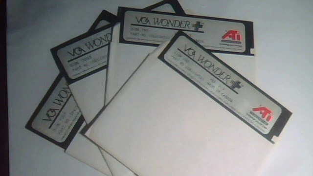 VGA Wonder + Ver 2.3 1081109523 ATI Technologies - 5.25" floppy disk