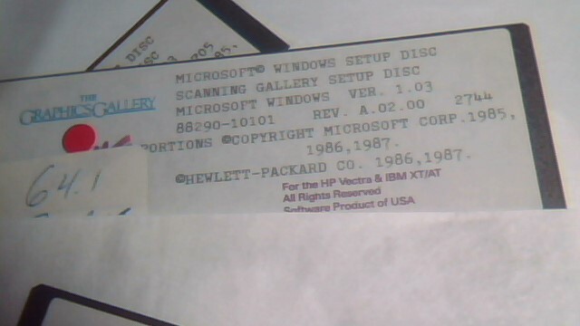 Graphics Gallery Scan Application Setup Font Utilities HP - 5.25 floppy disks - image 3