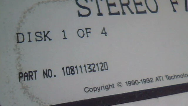 VINTAGE driver disks floppy for the ATI Stereo F/X 8bit ISA Sound Card - image 3