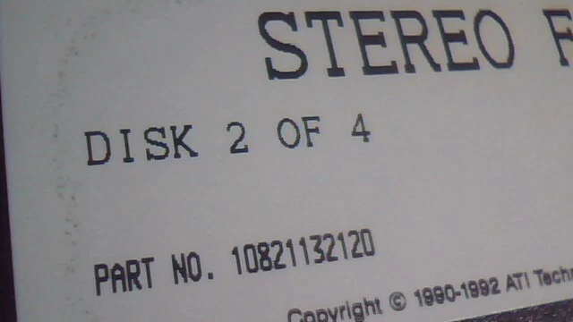 VINTAGE driver disks floppy for the ATI Stereo F/X 8bit ISA Sound Card - image 5
