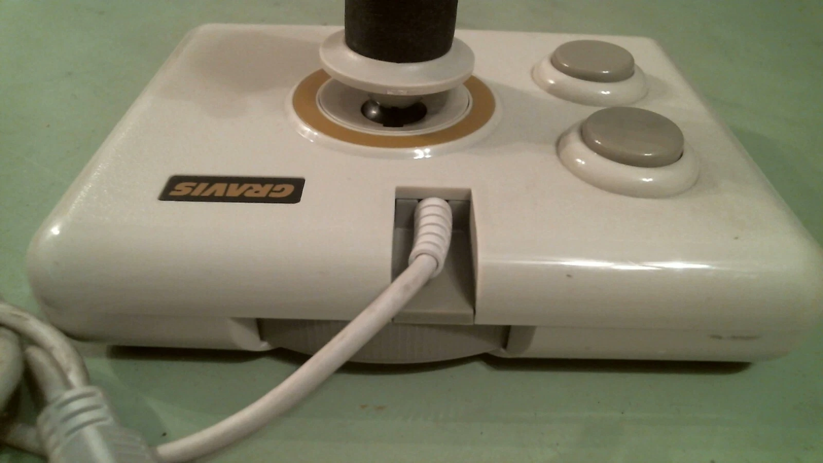 Advanced Gravis Joystick White - vintage gaming controller - made in China - image 4
