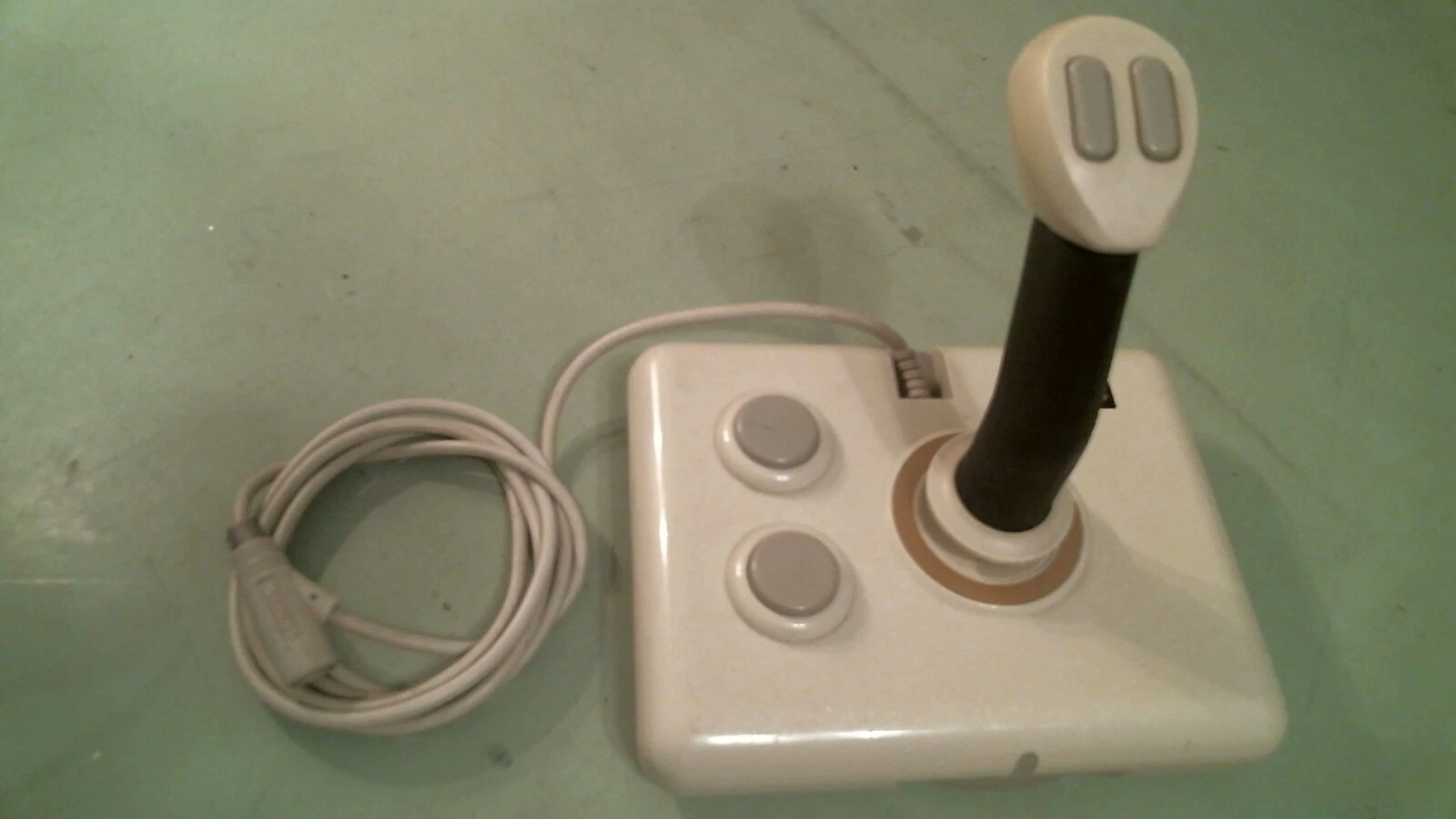 Advanced Gravis Joystick White - vintage gaming controller - made in Canada