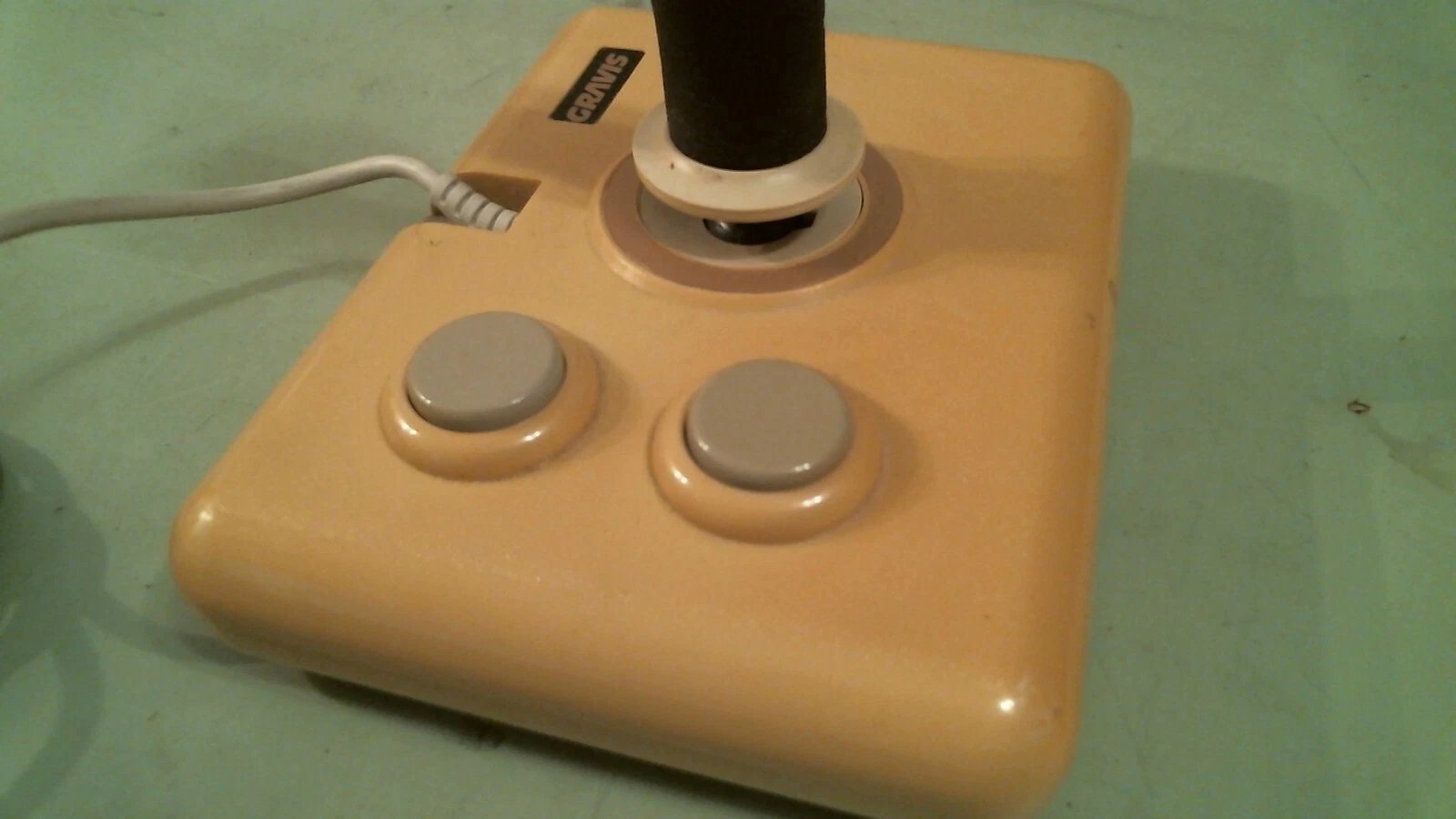 Advanced Gravis Joystick White - vintage gaming controller - made in Canada - image 2