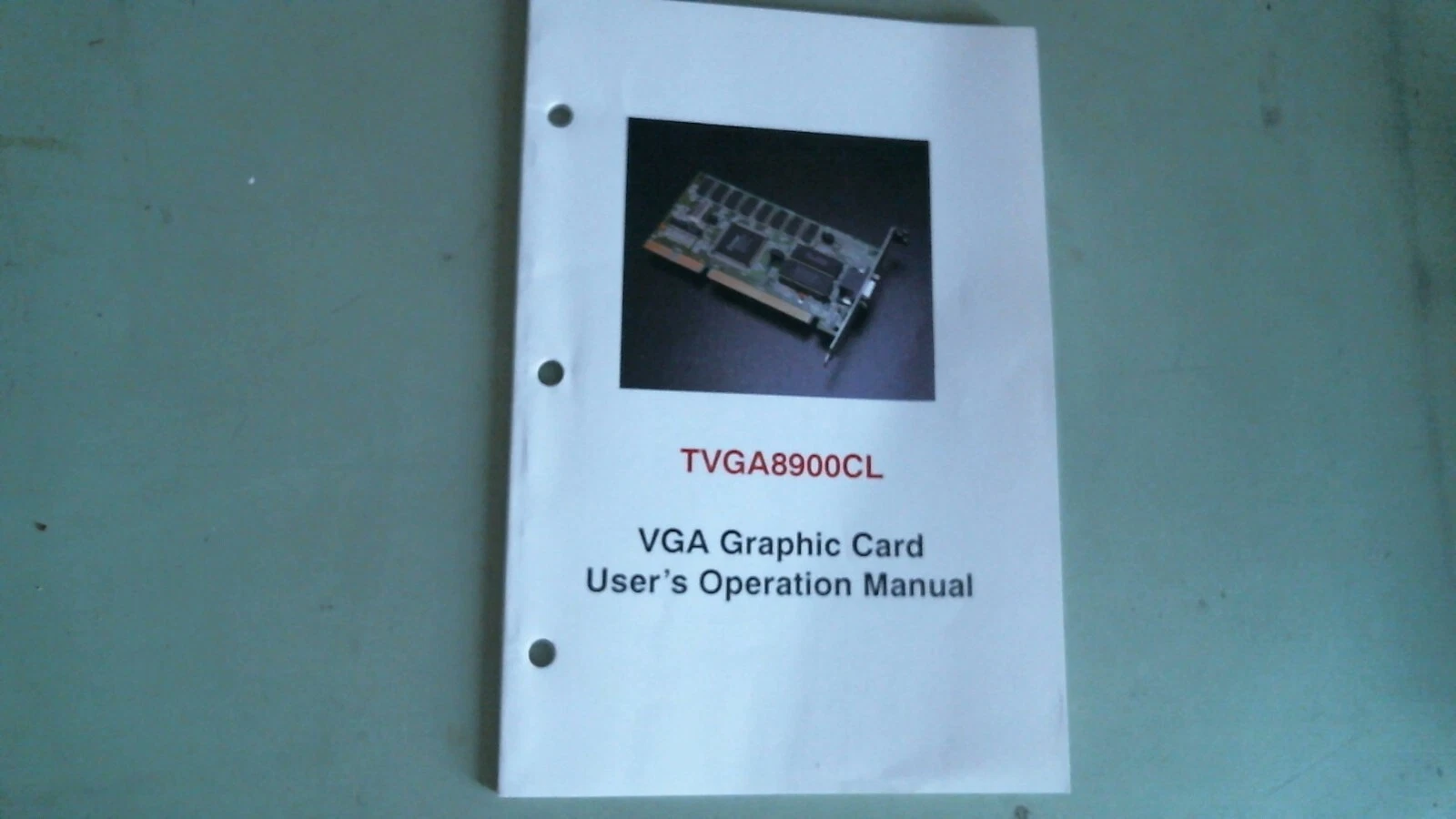 TVGA8900CL VGA Graphic Card - User's Manual - multi-sync PC/XT/AT PS/2