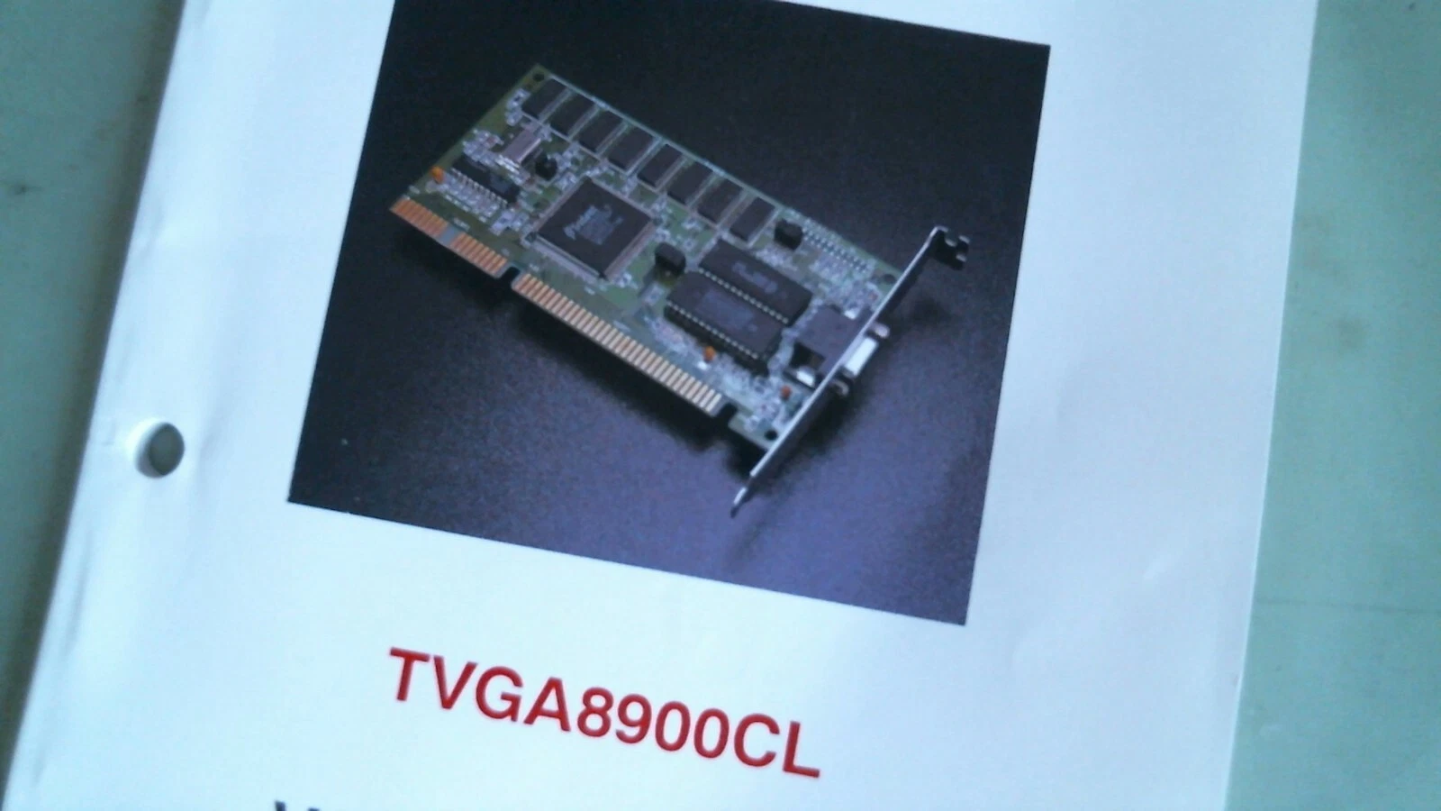TVGA8900CL VGA Graphic Card - User's Manual - multi-sync PC/XT/AT PS/2 - image 2