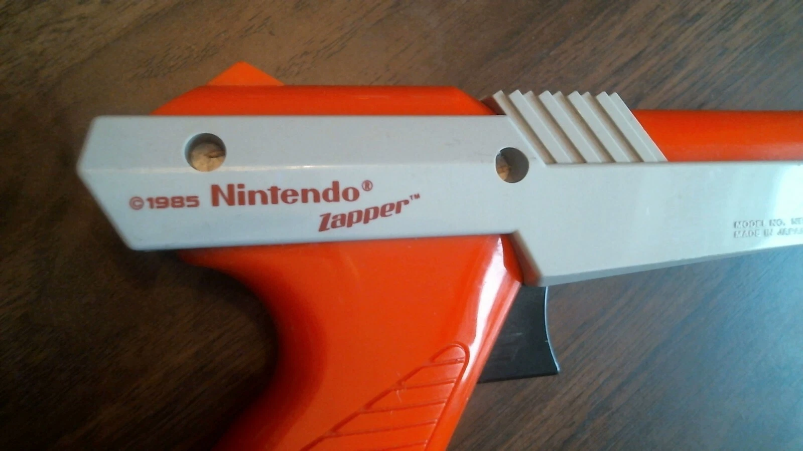 PARTS ONLY - 1985 Nintendo Zapper Orange Gun NES video game controller - image 2