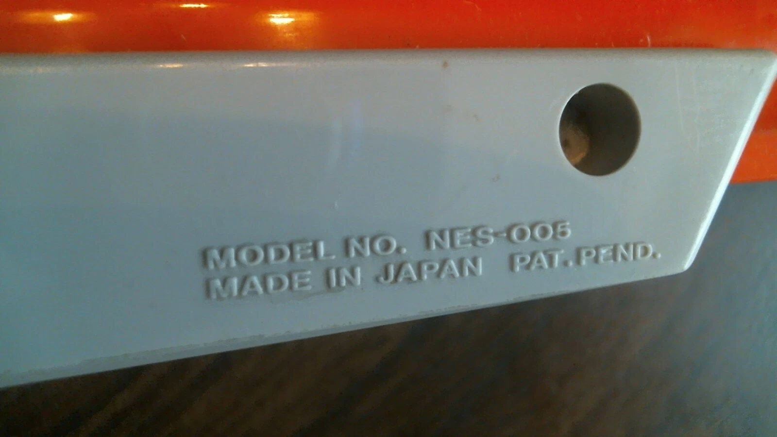 PARTS ONLY - 1985 Nintendo Zapper Orange Gun NES video game controller - image 3