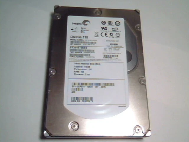 Hard Disk Drive SAS Seagate Cheetah T10 ST3146755SS 9DK066-052 T109 1311 MHAJ-4,
