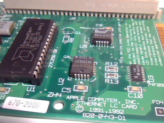Apple 820-0443-D1 670-2008 PDS AAUI ETHERNET ADAPTER MAC LC LCII LClll LC475 - image 5