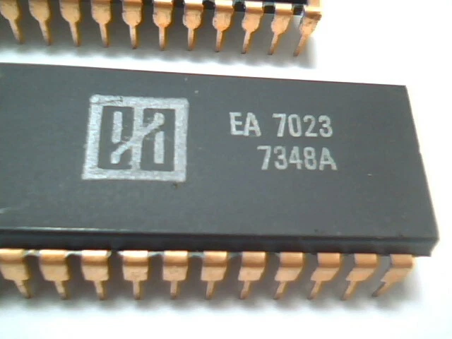 vintage CPU math processor calculator chips 1973 EA EA7023 EA7022 Rapidman 1220 - image 3