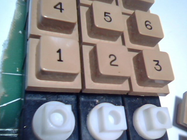 Vintage keypad keyboard keys 1973 square hole Rapidman 1220 - image 2