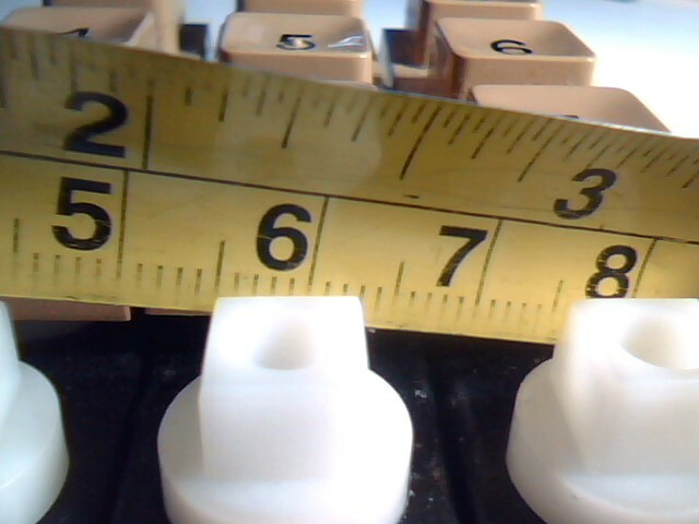 Vintage keypad keyboard keys 1973 square hole Rapidman 1220 - image 5