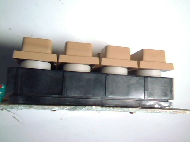 Vintage keypad keyboard keys 1973 square hole Rapidman 1220 - image 7