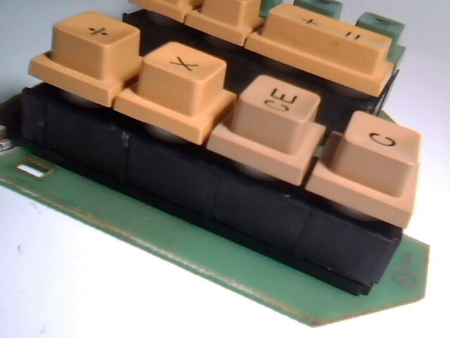 Vintage keypad keyboard function keys 1973 square hole Rapidman 1220 - image 2