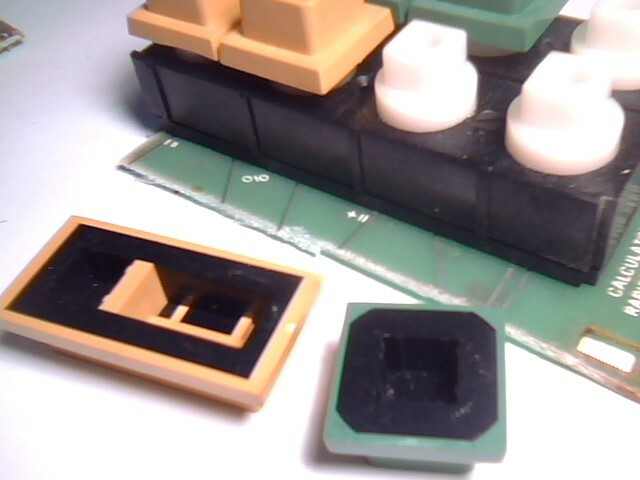 Vintage keypad keyboard function keys 1973 square hole Rapidman 1220 - image 5