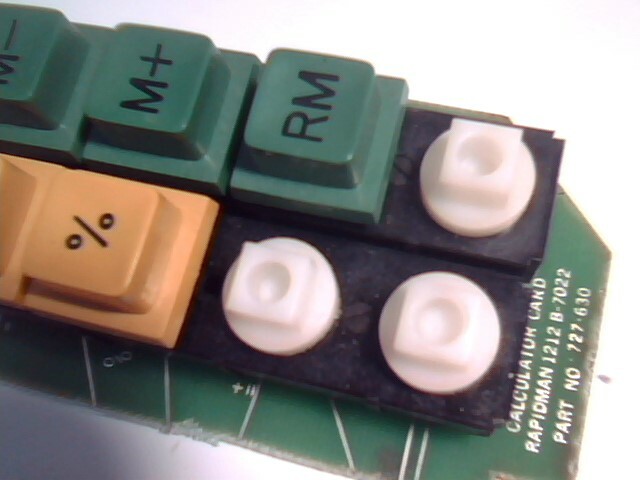 Vintage keypad keyboard function keys 1973 square hole Rapidman 1220 - image 6