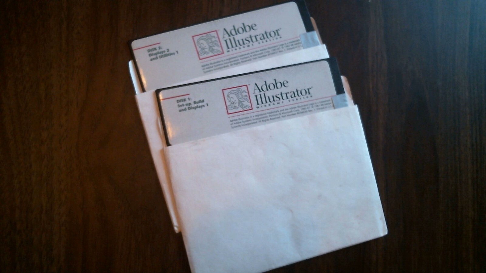 Adobe Illustrator Windows BC06030 BC06031 rev 1 - floppy disks 5.25 inch