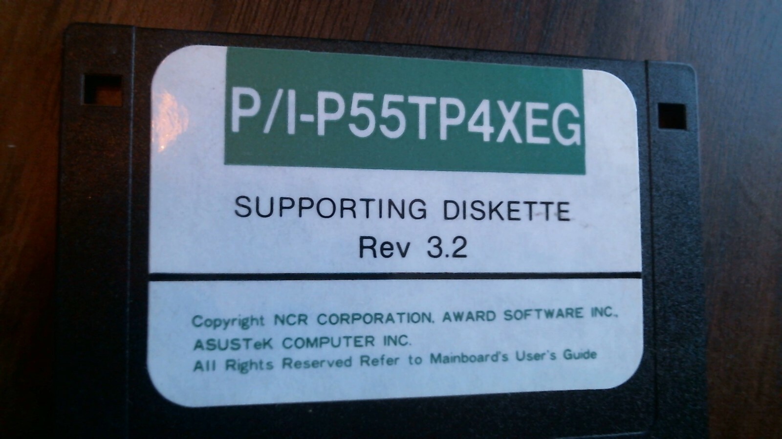 ASUSTek P/I-P55TP4XEG Support Diskette Rev 3.2 - floppy disk 3.5 inch