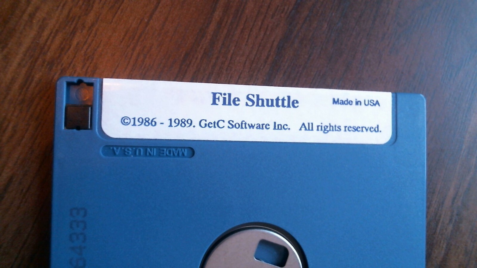 GetC File Shuttle Micro to Micro File Transfer IBM 1986 - floppy disk 3.5 inch — image 3