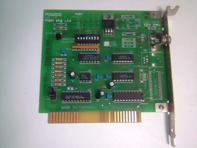 POS203 POSH MFG Ltd Cash Drawer Open Interface Card 8-Bit ISA vintage - image 2