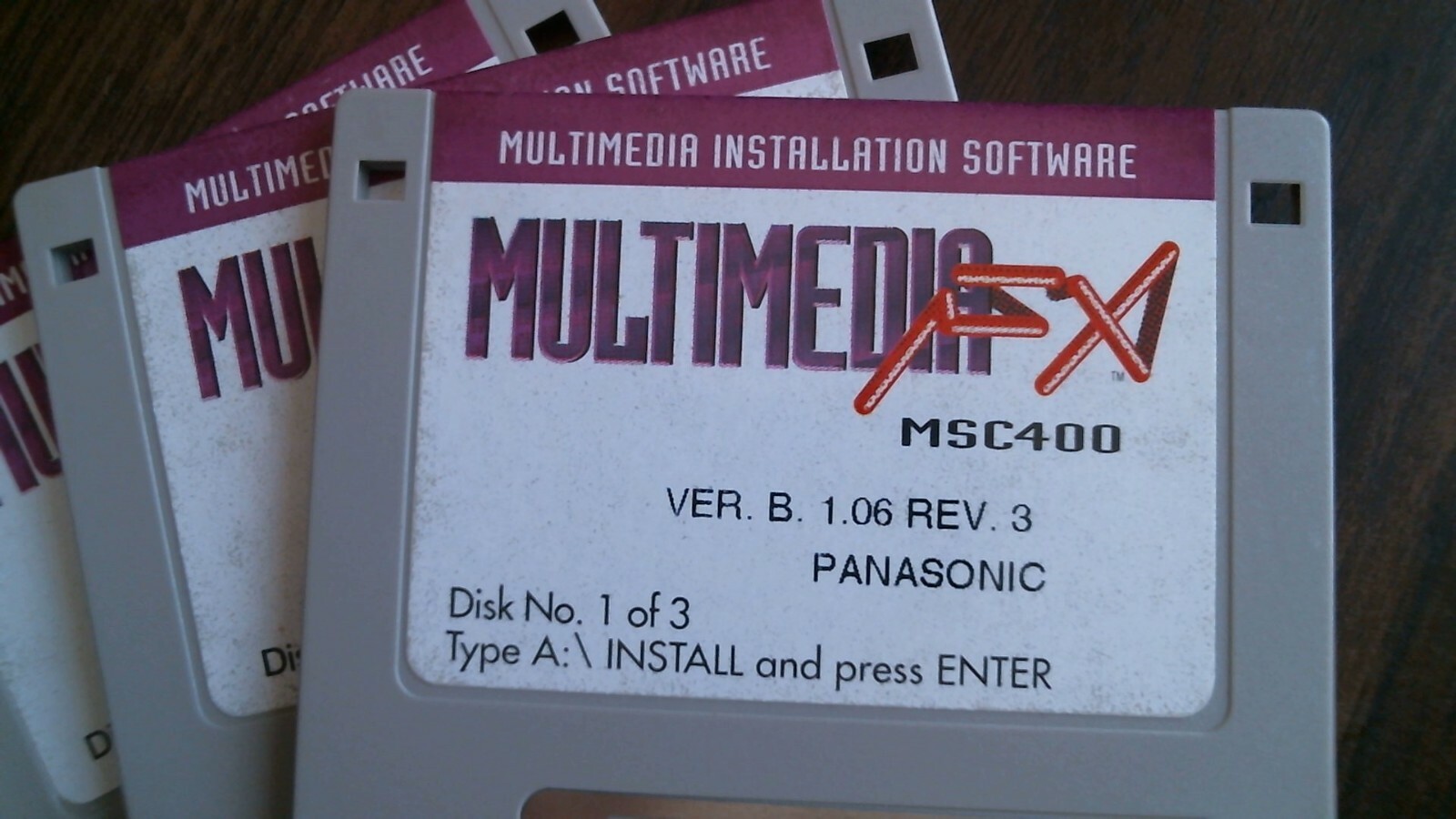 Panasonic Multimedia FX MSC400 Ver B 1.06 Rev 3 Reveal - floppy disks 3.5 inch