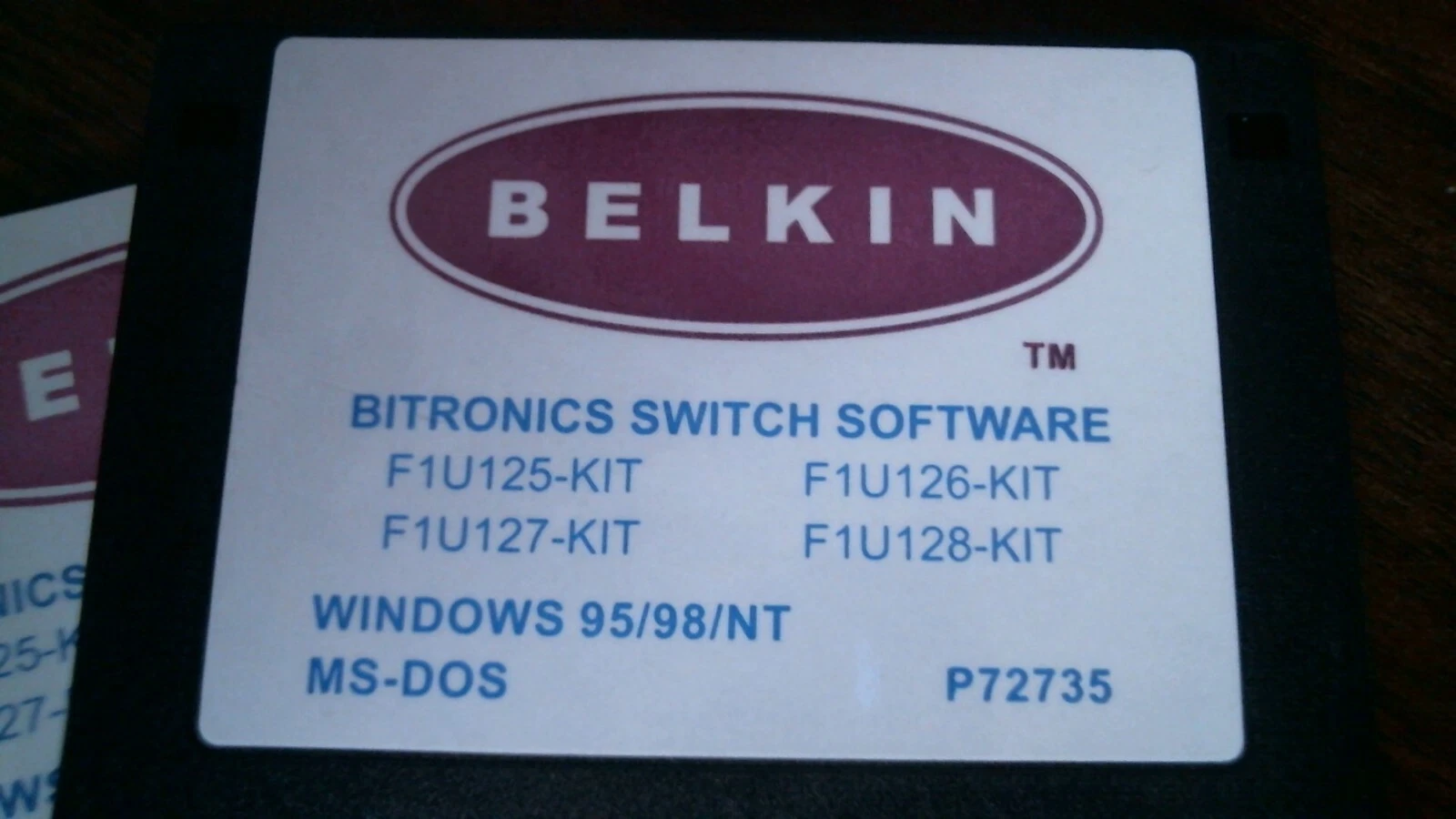 Belkin Bitronics Switch F1U125-KIT Windows F1U127-KIT floppy disk 3.5 inch - image 2