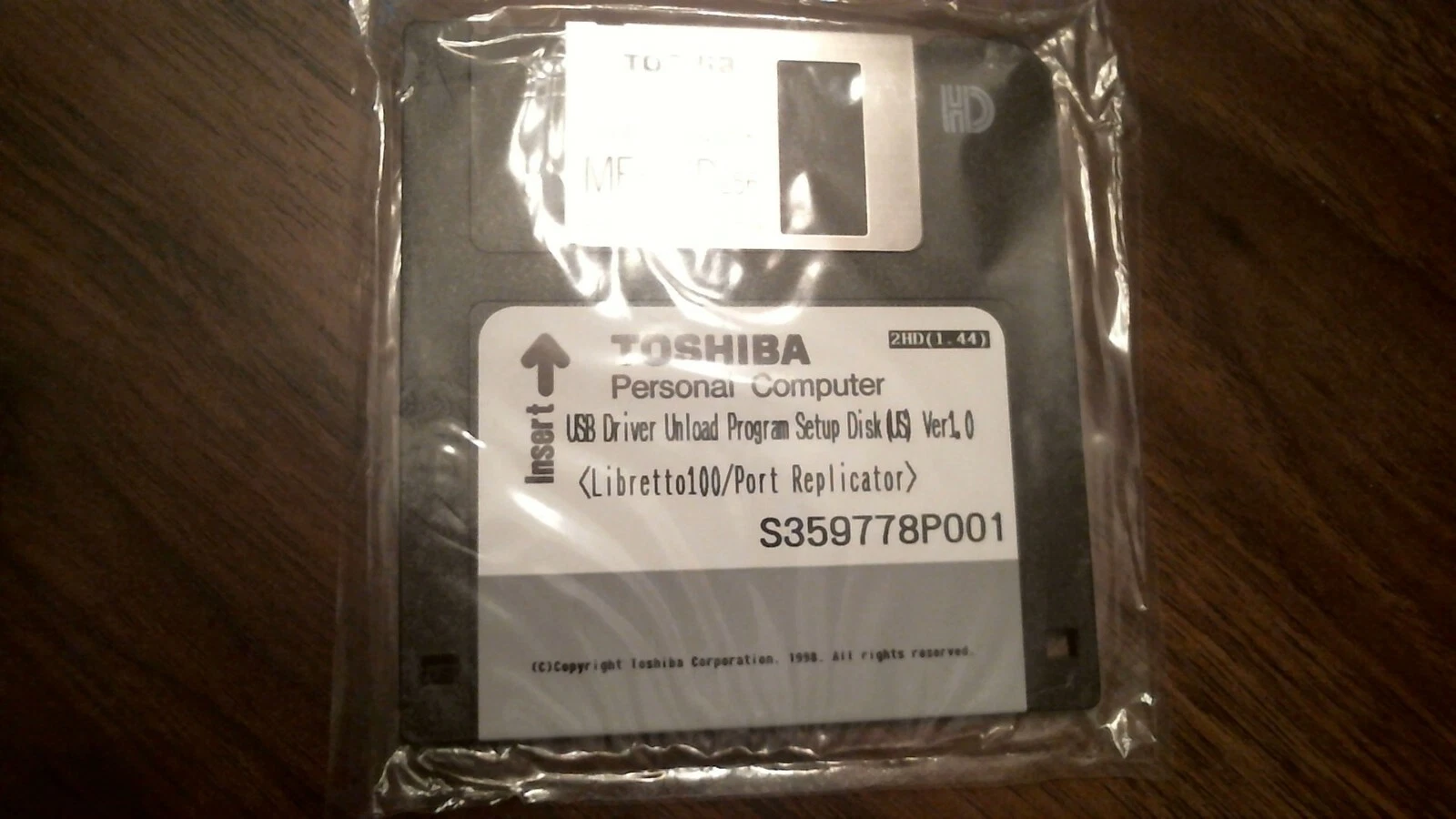 Toshiba USB Driver Unload Program Setup Libretto 100 Port - floppy disk 3.5 inch - image 2