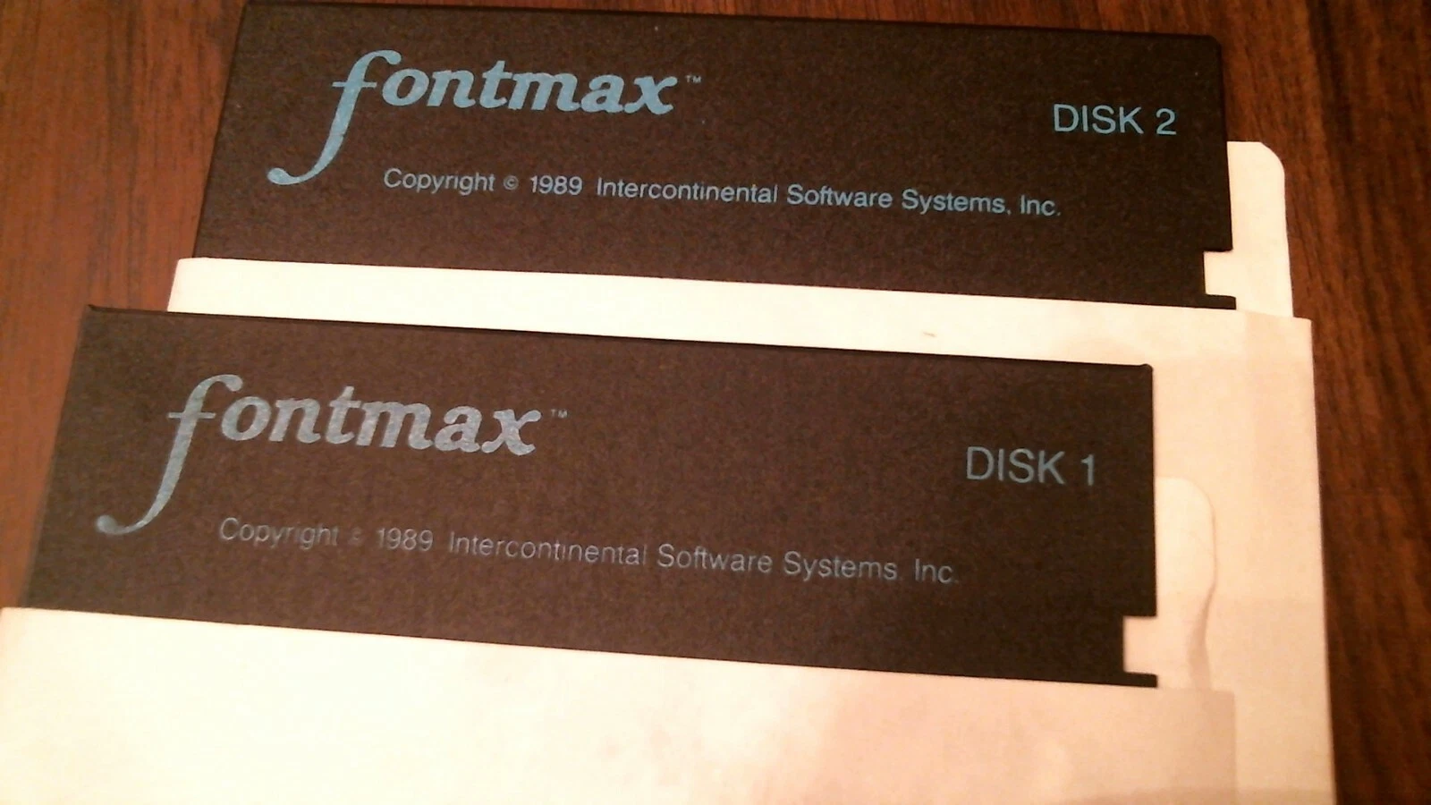 Fontmax 1989 Intercontinental Software Systems - floppy disks 5.25 inch