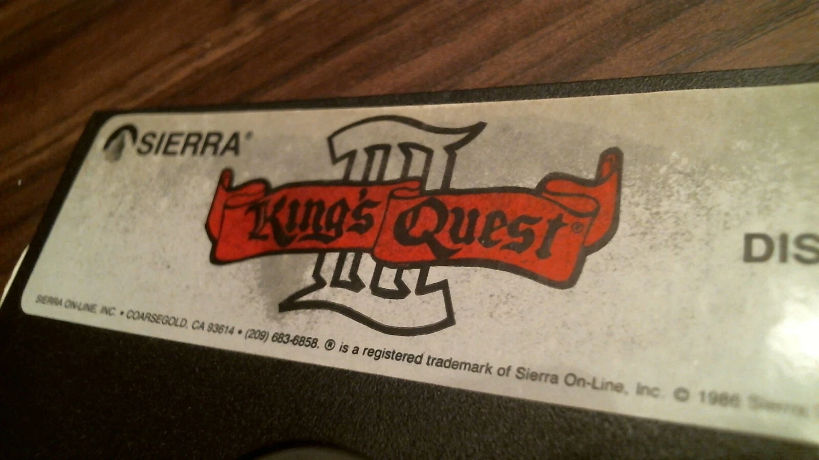 Sierra King's Quest game - DISK 2 ONLY - K3L-101 1986 floppy disk 5.25 inch - image 4
