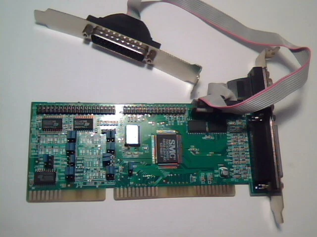 BOCA Research Multi-IO I/O ISA card EUD 5U9 BRI4445 SMC FDC37C666GT