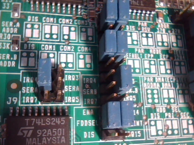 BOCA Research Multi-IO I/O ISA card EUD 5U9 BRI4445 SMC FDC37C666GT - image 5