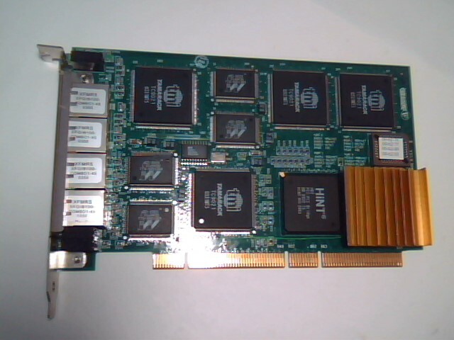 Quad Gigabit PCI-X Network Card Antares LA-4GC-F0102 Rev4.2 Tamarack TC9021