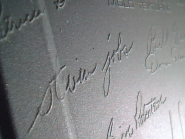Macintosh Plus 1MB - Back panel of Case - with label and STEVE JOBS SIGNATURE - image 7