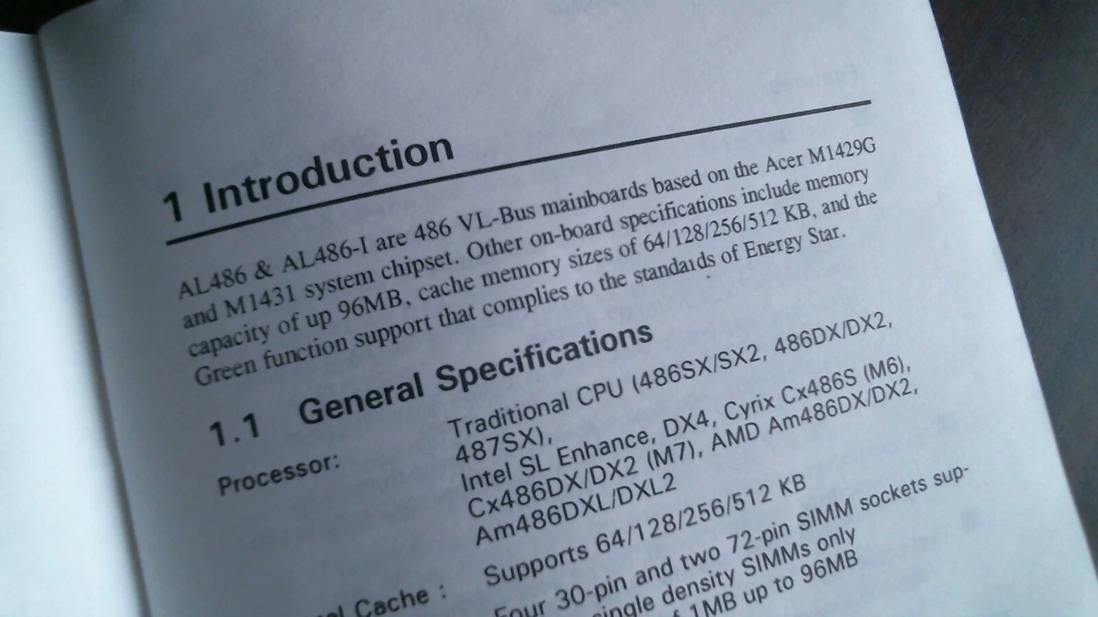 User's Manual - AL486 AL486-I VL-Bus Mainboards Acer M1429G M1431 chipset - image 7