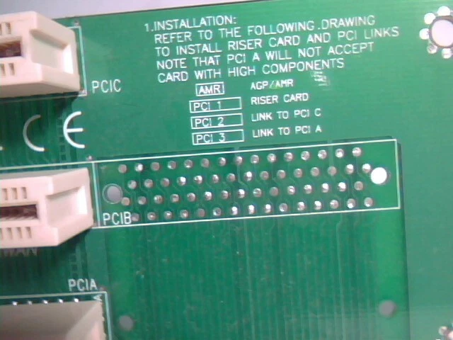 PCI3-B1 3-Slot PCI 32-Bit Single Channel Passive Riser Card with paddle power - image 3