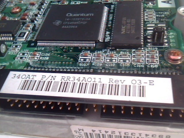 Hard Disk Drive IDE 40-pin Quantum ProDrive LPS 340AT RR34A011 03-E ARR2 0E20 - image 4