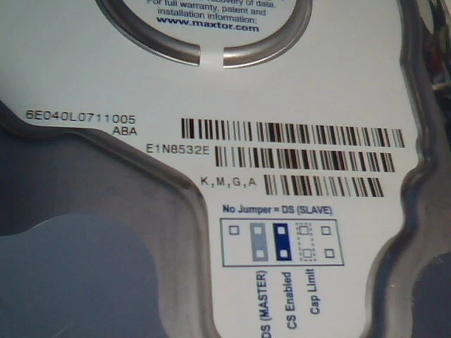 Hard Disk Drive IDE 40-pin Maxtor DiamondMax Plus 8 ATA/133 HDD 40GB ✅TESTED - image 6