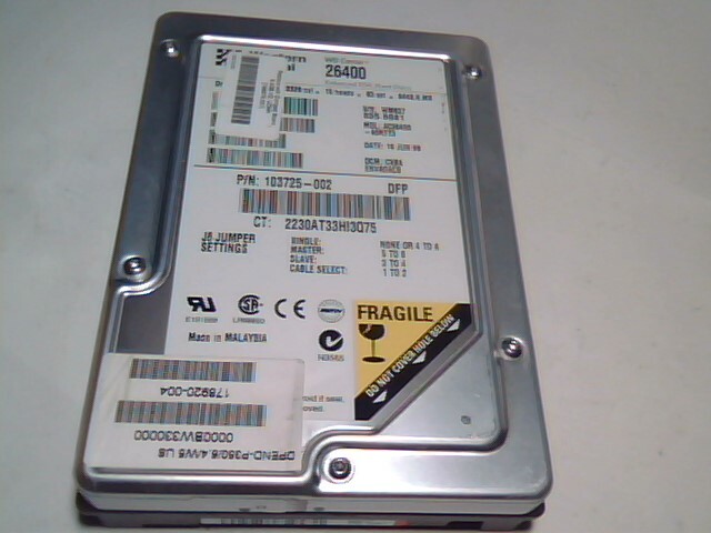 Hard Disk Drive IDE 40pin Western Digital WD Caviar 26400 103725-002 6MB ✅TESTED