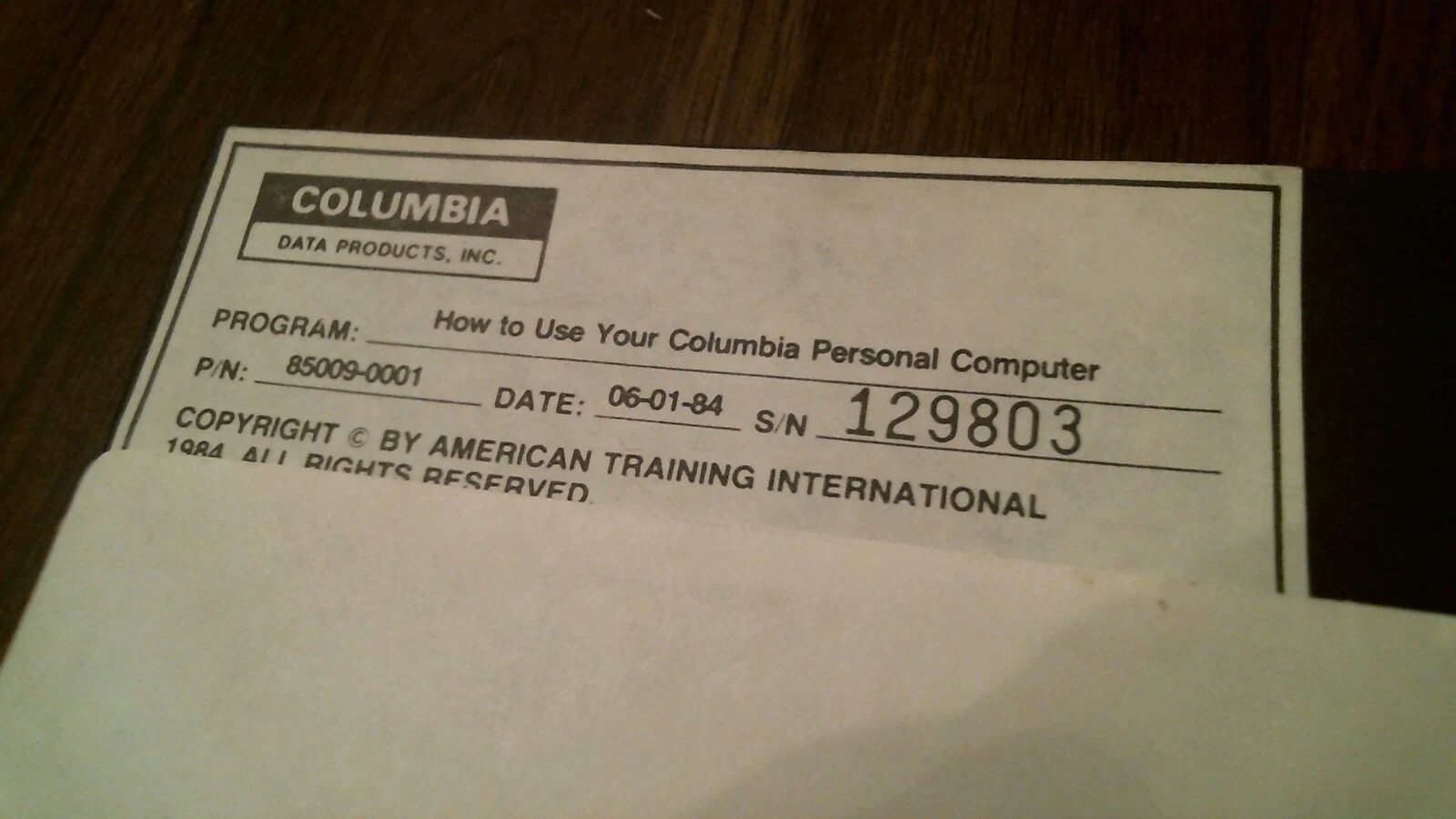 Columbia Data Products How to Use Your Personal Computer - floppy disk 5.25 inch